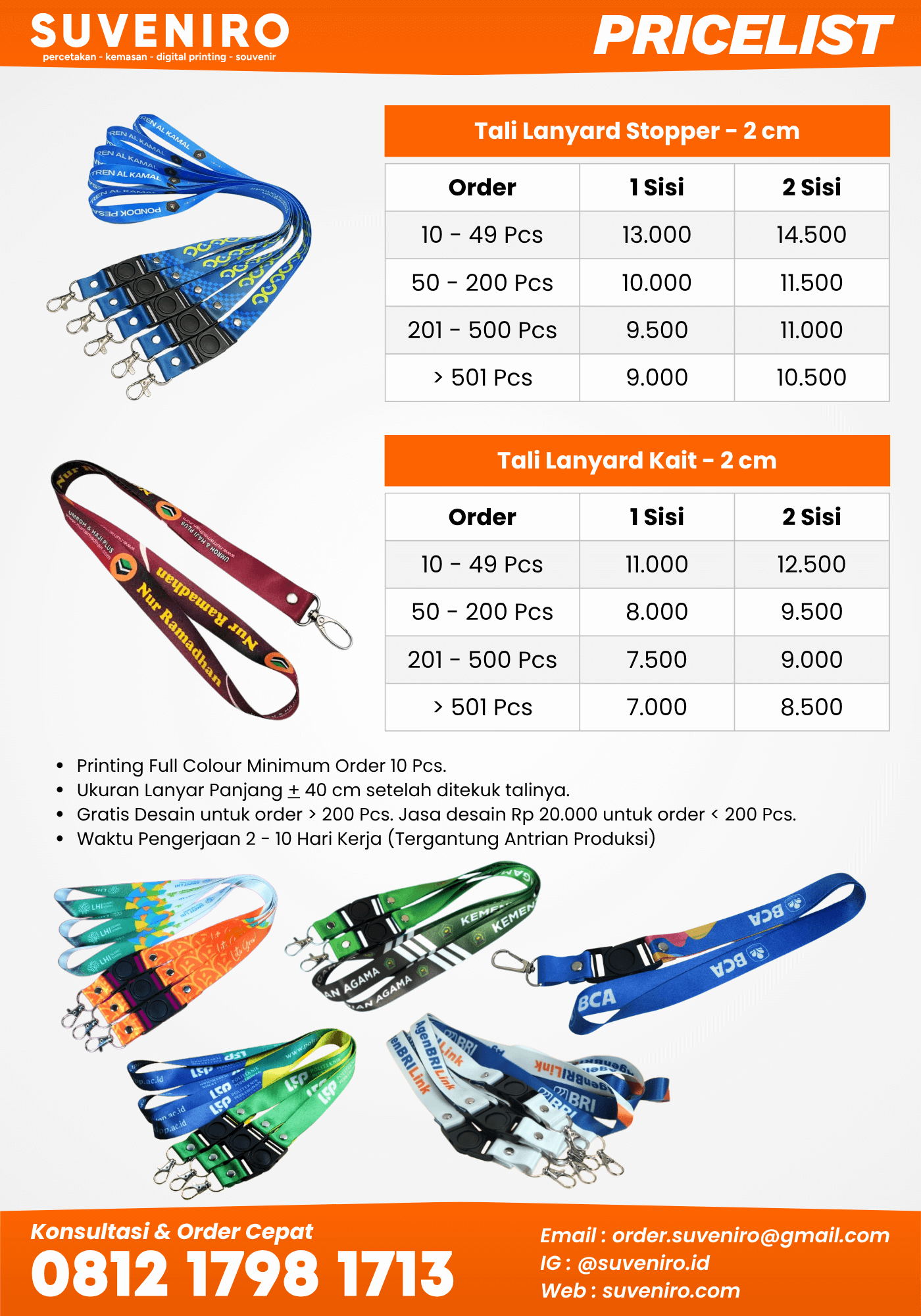 cetak lanyard tali id card