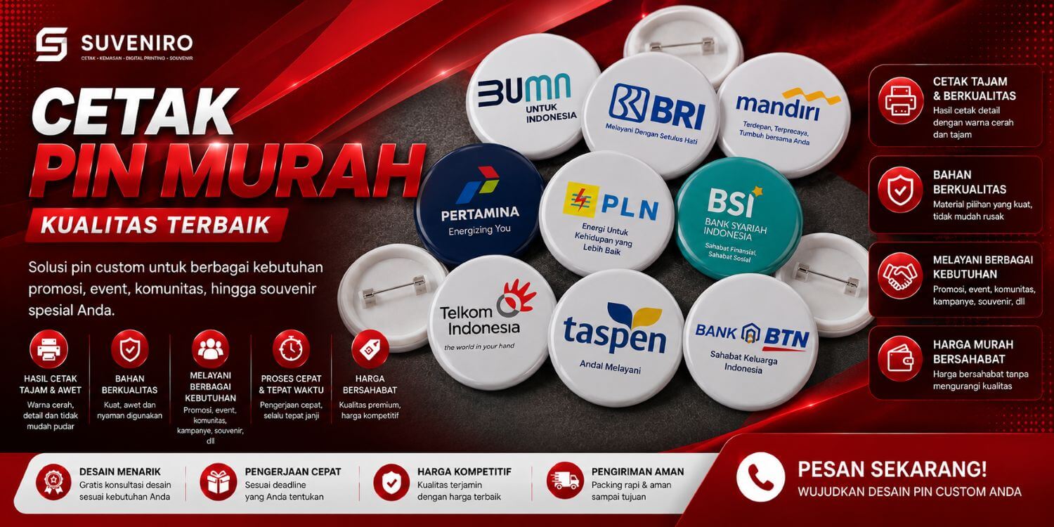 cetak pin murah jual pin murah